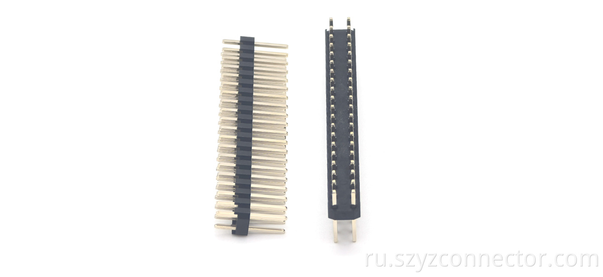 Штырьковый разъем 2,2 мм, прямой 2.2mm pin header straight